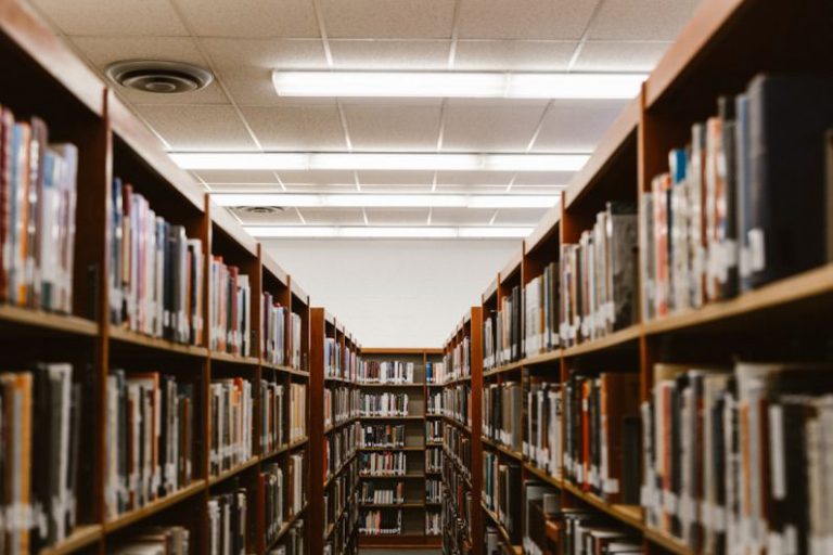 Free Library - shallow focus photography of bookshelfs