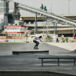 Community Sports - man skateboarding on gray concrete ramp