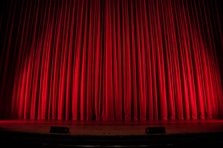 Theater Stage - red theater curtain